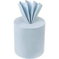 Centrefeed Roll 100% Recycled Blue 2 Ply 6 Rolls of 150 m