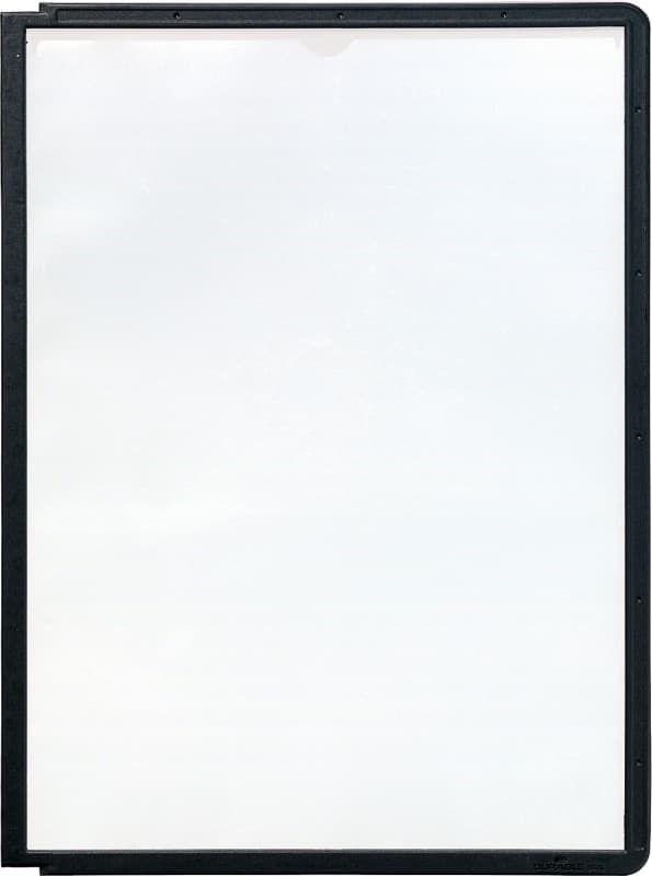 DURABLE Display Panel System 5 Panels A4 PP (Polypropylene) Black Pack of 5