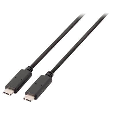 Value Line VLCB64700B10 1 x USB C Male to 1 x USB C Male Cable 1m Black
