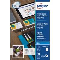 Avery C32015-25 Business Cards 85 x 54 mm 260 gsm White Pack of 200