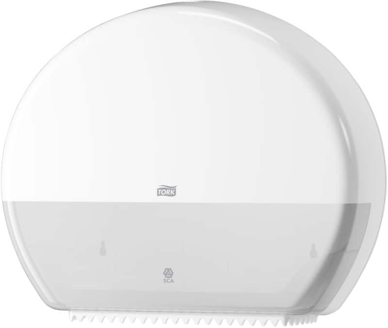 Tork Toilet Roll Dispenser T1 Jumbo Plastic White Lockable