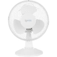 igenix Desk Fan MM30134 20 W 9 inch White 1 Speed Settings 27 x 22 x 38 cm