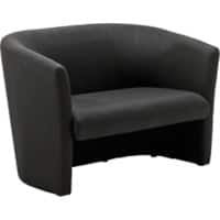 dynamic Twin Tub Reception Sofa 2 Seater with Armrest Neo Black