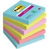Post-it Super Sticky Notes 76 x 76 mm Miami Assorted Colours 6 Pads of 90 Sheets