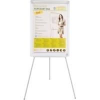 Bi-Office Freestanding Tripod Easel with Adjustable Height Earth 70 x 100cm Silver