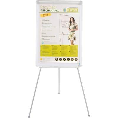 Bi-Office Earth Flipchart Easel Aluminium 70 (W) x 100 (H) cm White