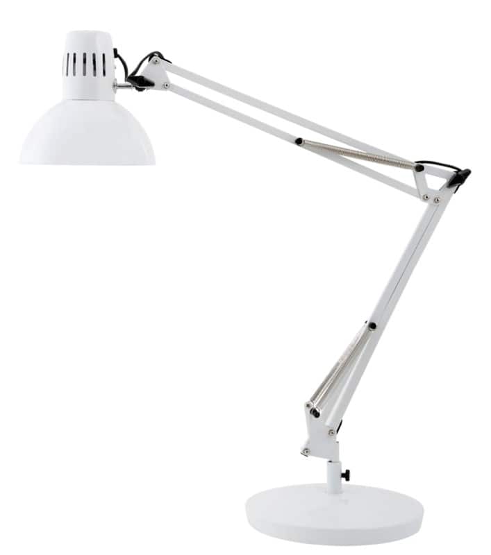 Alba Architect Freestanding Lamp Fluorescent, LED White Main 259.1 x 257.1 x 890 mm