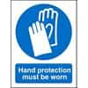 Mandatory Sign Hand Protection Must Be Worn Vinyl 30 x 20 cm