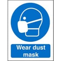 Mandatory Sign Wear Dust Mask Plastic 20 x 15 cm