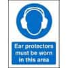 Mandatory Sign Ear Protectors in this Area Vinyl 30 x 20 cm