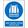 Mandatory Sign High Vis Clothing Must Be Worn Plastic 30 x 20 cm