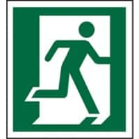 Fire Exit Sign Right Arrow Vinyl 15 x 15 cm