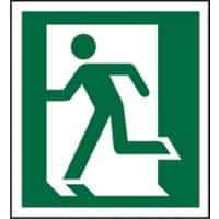 Fire Exit Sign Right Arrow Plastic 15 x 15 cm