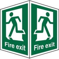 Fire Exit Sign Fire Exit Plastic 20 x 15 cm