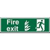 Fire Exit Sign Right Arrow Vinyl 20 x 60 cm