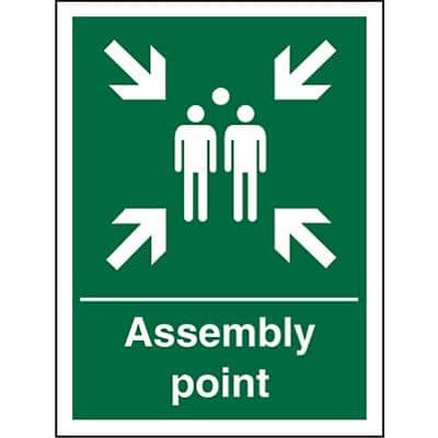 Safe Procedure Sign Assembly Point Vinyl 60 x 40 cm