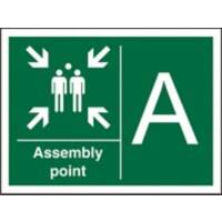 Safe Procedure Sign Assembly Point A Plastic 20 x 30 cm