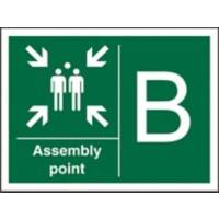 Safe Procedure Sign Assembly Point B Vinyl 20 x 30 cm