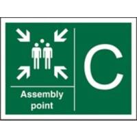 Safe Procedure Sign Assembly Point C Plastic 20 x 30 cm