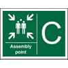 Safe Procedure Sign Assembly Point C Plastic 20 x 30 cm