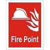 Fire Point Sign Vinyl 20 x 15 cm