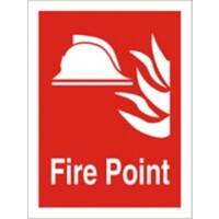 Fire Point Sign Vinyl 30 x 20 cm