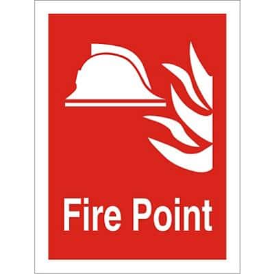 Fire Point Sign Plastic 30 x 20 cm