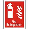 Fire Extinguisher Sign Vinyl 30 x 20 cm