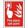 Fire Alarm Sign Call Point Vinyl 30 x 20 cm