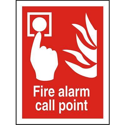 Fire Alarm Sign Call Point Plastic 30 x 20 cm