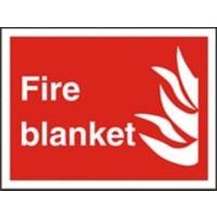 Fire Information Sign Blanket Adhesive Vinyl 20 x 30 cm