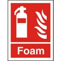 Fire Extinguisher Sign Foam Vinyl 20 x 15 cm
