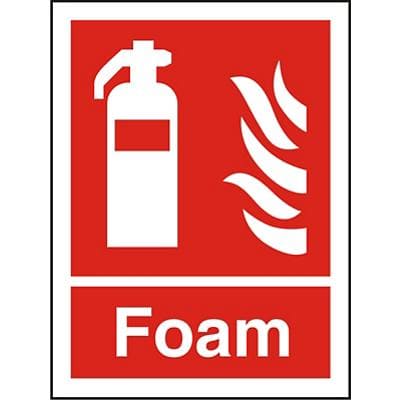 Fire Extinguisher Sign Foam Vinyl 30 x 20 cm