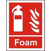 Fire Extinguisher Sign Foam Plastic 30 x 20 cm