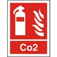 Fire Extinguisher Sign Co2 Plastic 30 x 20 cm