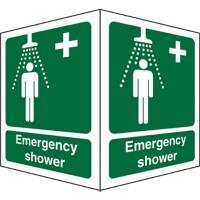 First Aid Sign Emergency Shower Plastic 20 x 15 cm