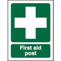 First Aid Sign First Aid Post Vinyl 30 x 20 cm