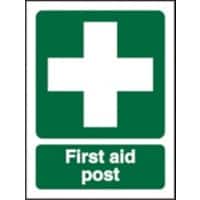 First Aid Sign First Aid Post Plastic 30 x 20 cm