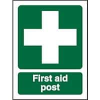 First Aid Sign First Aid Post Plastic 30 x 20 cm