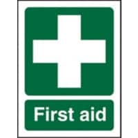 First Aid Sign First Aid Self Adhesive Vinyl 30 x 20 cm