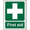 First Aid Sign First Aid Plastic Self Adhesive 30 x 20 cm