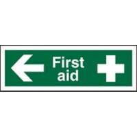 First Aid Sign First Aid Vinyl 10 x 30 cm