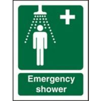 First Aid Sign Shower Vinyl 20 x 15 cm