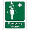 First Aid Sign Emergency Shower Self Adhesive Plastic 20 x 15 cm