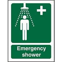 First Aid Sign Shower Plastic 30 x 20 cm