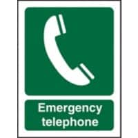 First Aid Sign Telephone Vinyl 20 x 15 cm