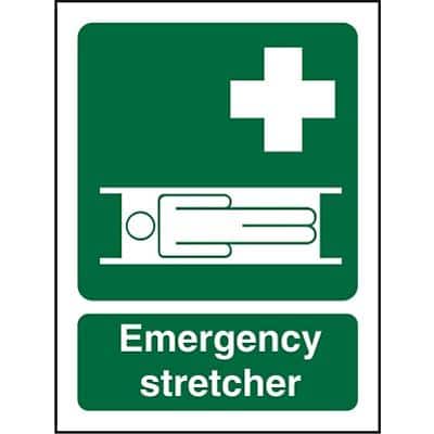 First Aid Sign Stretcher Vinyl 20 x 15 cm