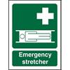 First Aid Sign Stretcher Vinyl 30 x 20 cm
