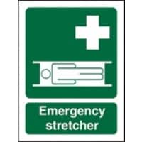 First Aid Sign Stretcher Vinyl 30 x 20 cm