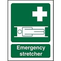 First Aid Sign Stretcher Plastic 30 x 20 cm